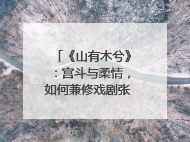 《山有木兮》：宫斗与柔情，如何兼修戏剧张力？｜微剧评