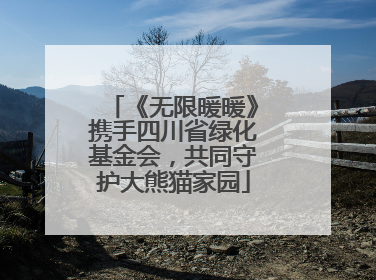 《无限暖暖》携手四川省绿化基金会，共同守护大熊猫家园