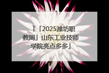 「2025潍坊职教周」山东工业技师学院亮点多多