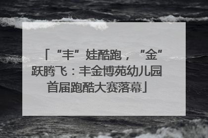 “丰”娃酷跑，“金”跃腾飞：丰金博苑幼儿园首届跑酷大赛落幕