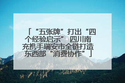“五张牌”打出“四个经验启示” 四川南充携手瑞安市全链打造东西部“消费协作”