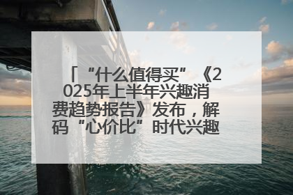 “什么值得买”《2025年上半年兴趣消费趋势报告》发布，解码“心价比”时代兴趣消费新范式