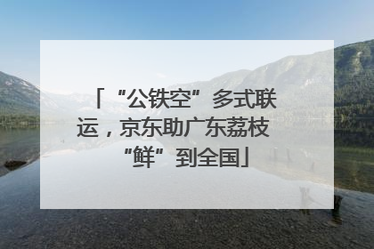 “公铁空”多式联运，京东助广东荔枝“鲜”到全国