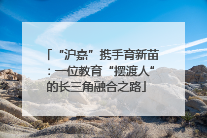 “沪嘉”携手育新苗：一位教育“摆渡人”的长三角融合之路