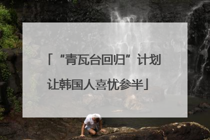 “青瓦台回归”计划让韩国人喜忧参半