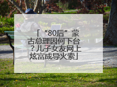 “80后”蒙古总理因何下台？儿子女友网上炫富成导火索