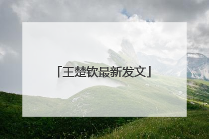 王楚钦最新发文