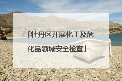 牡丹区开展化工及危化品领域安全检查