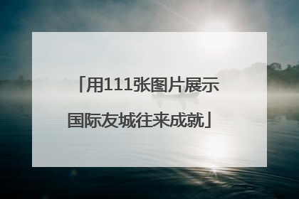 用111张图片展示国际友城往来成就