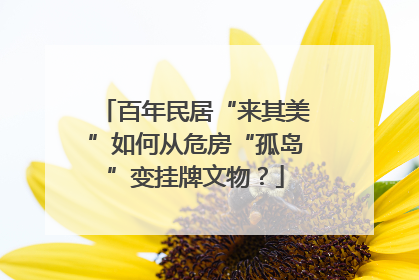 百年民居“来其美”如何从危房“孤岛”变挂牌文物？