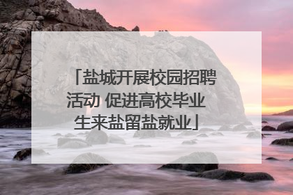 盐城开展校园招聘活动 促进高校毕业生来盐留盐就业