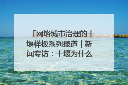 网络城市治理的十堰样板系列报道｜新闻专访：十堰为什么成为“黑马型”城市治理网络维度典型