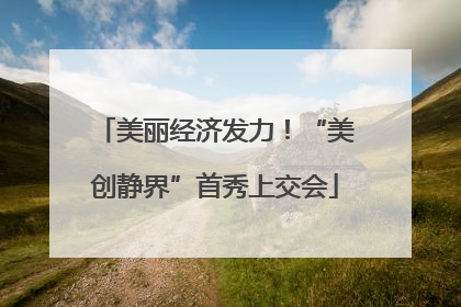 美丽经济发力！“美创静界”首秀上交会