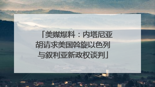美媒爆料：内塔尼亚胡请求美国斡旋以色列与叙利亚新政权谈判