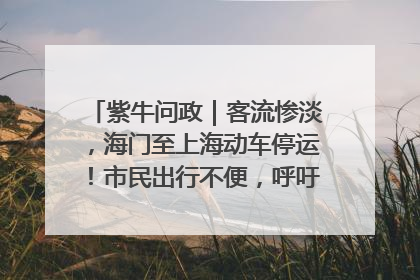 紫牛问政｜客流惨淡，海门至上海动车停运！市民出行不便，呼吁铁路部门恢复班次