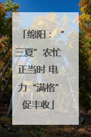 绵阳：“三夏”农忙正当时 电力“满格”促丰收