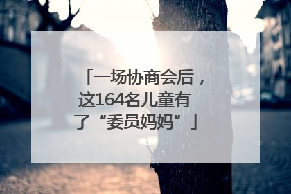 一场协商会后，这164名儿童有了“委员妈妈”