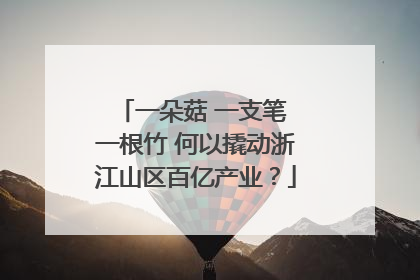一朵菇 一支笔 一根竹 何以撬动浙江山区百亿产业？