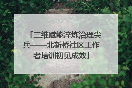 三维赋能淬炼治理尖兵——北新桥社区工作者培训初见成效