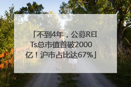 不到4年，公募REITs总市值首破2000亿！沪市占比达67%