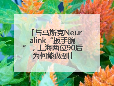 与马斯克Neuralink“扳手腕”，上海两位90后为何能做到
