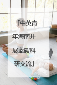 中英青年海南开展蓝碳科研交流