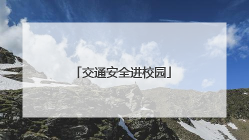 交通安全进校园