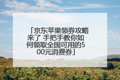 京东苹果领券攻略来了 手把手教你如何领取全国可用的500元消费券