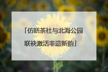 仿膳茶社与北海公园联袂激活非遗新韵