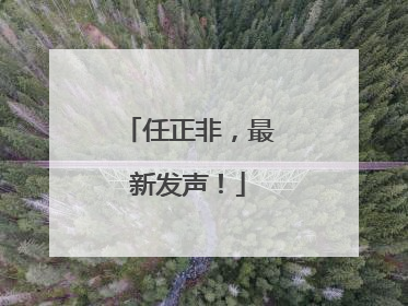 任正非，最新发声！