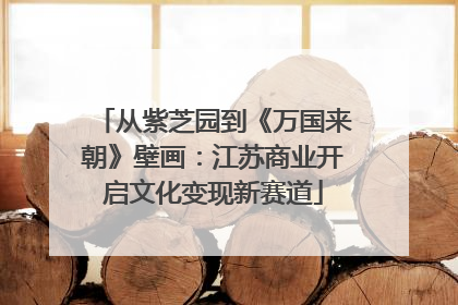 从紫芝园到《万国来朝》壁画：江苏商业开启文化变现新赛道