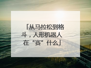 从马拉松到格斗，人形机器人在“赛”什么