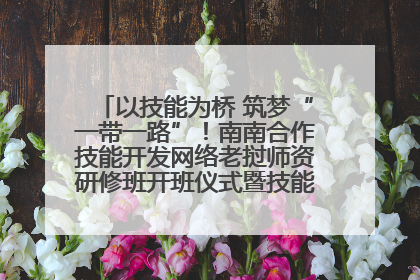 以技能为桥 筑梦“一带一路”！南南合作技能开发网络老挝师资研修班开班仪式暨技能梦工坊签约仪式举行