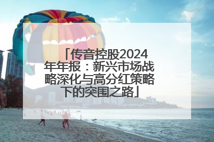 传音控股2024年年报：新兴市场战略深化与高分红策略下的突围之路