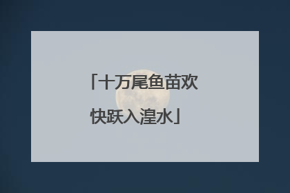 十万尾鱼苗欢快跃入湟水