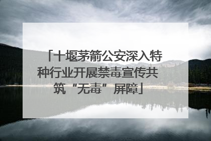 十堰茅箭公安深入特种行业开展禁毒宣传共筑“无毒”屏障