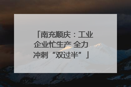 南充顺庆：工业企业忙生产 全力冲刺“双过半”