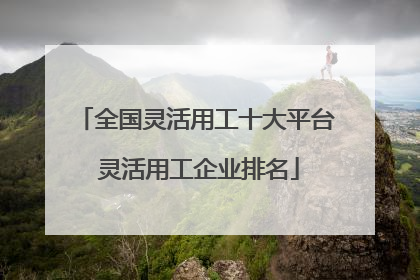 全国灵活用工十大平台 灵活用工企业排名