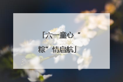 六一童心“粽”情启航
