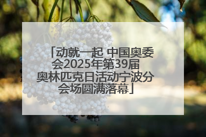 动就一起 中国奥委会2025年第39届奥林匹克日活动宁波分会场圆满落幕