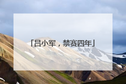 吕小军，禁赛四年