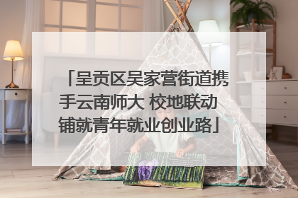 呈贡区吴家营街道携手云南师大 校地联动铺就青年就业创业路