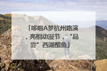哆啦A梦杭州路演，亮相动漫节，“品尝”西湖醋鱼