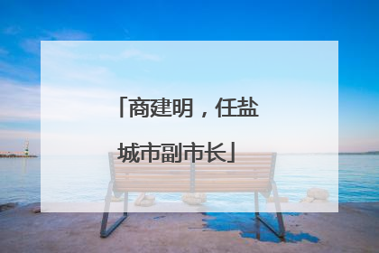 商建明，任盐城市副市长