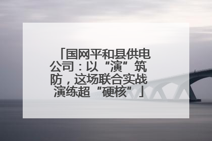 国网平和县供电公司：以“演”筑防，这场联合实战演练超“硬核”