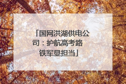 国网洪湖供电公司：护航高考路 铁军显担当
