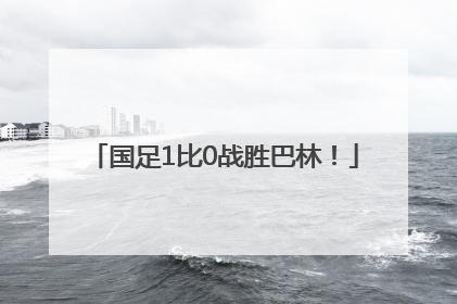 国足1比0战胜巴林！