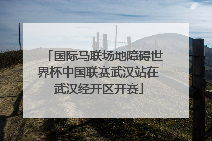国际马联场地障碍世界杯中国联赛武汉站在武汉经开区开赛