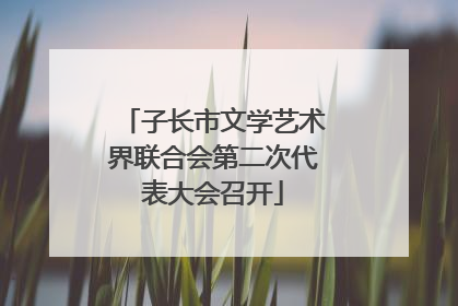 子长市文学艺术界联合会第二次代表大会召开