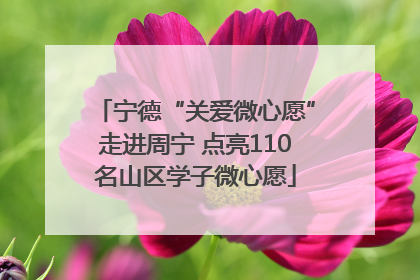 宁德“关爱微心愿”走进周宁 点亮110名山区学子微心愿